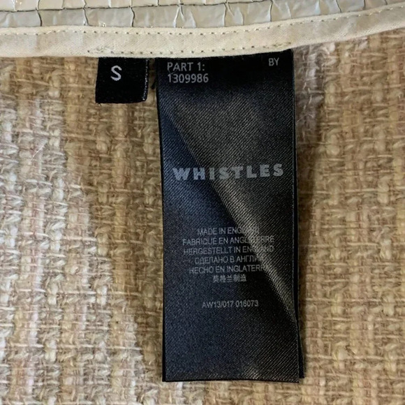 Whistles Women's Animal Print Wool Lined Full Zip Trench Coat Dress Size S‎ - Picture 9 of 14